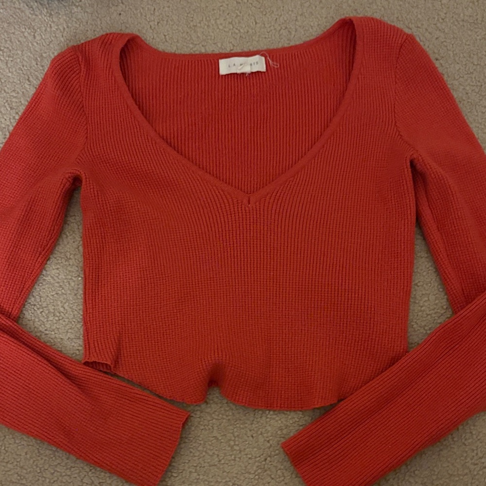 Women’s long sleeve top Orange